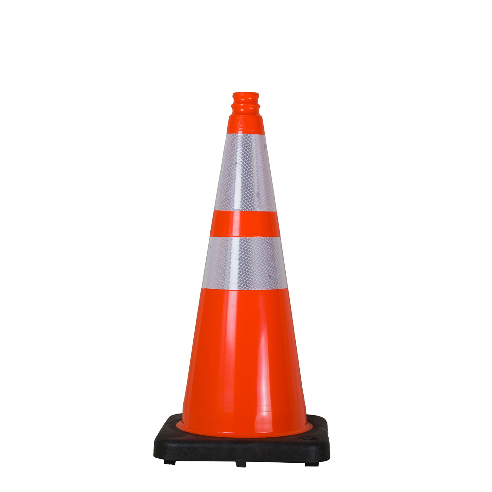 Eastern Metal Orange Traffic Cones 5 pk., Black Base 28in. 10lb., Model# TC3-28POH64